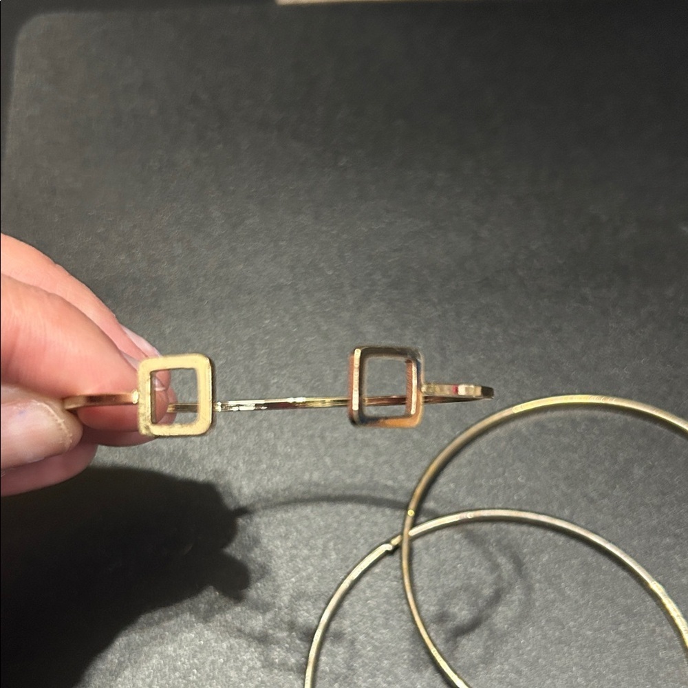 Gold and Silver Bangle Set - Picture 2 of 4